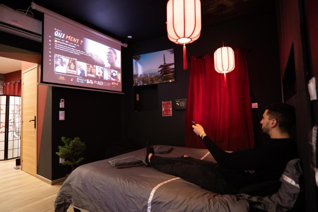 Апартаменты Capsule Japon - Jacuzzi - Netflix & Ecran Cinema - Xbox Trith-Saint-Leger Экстерьер фото